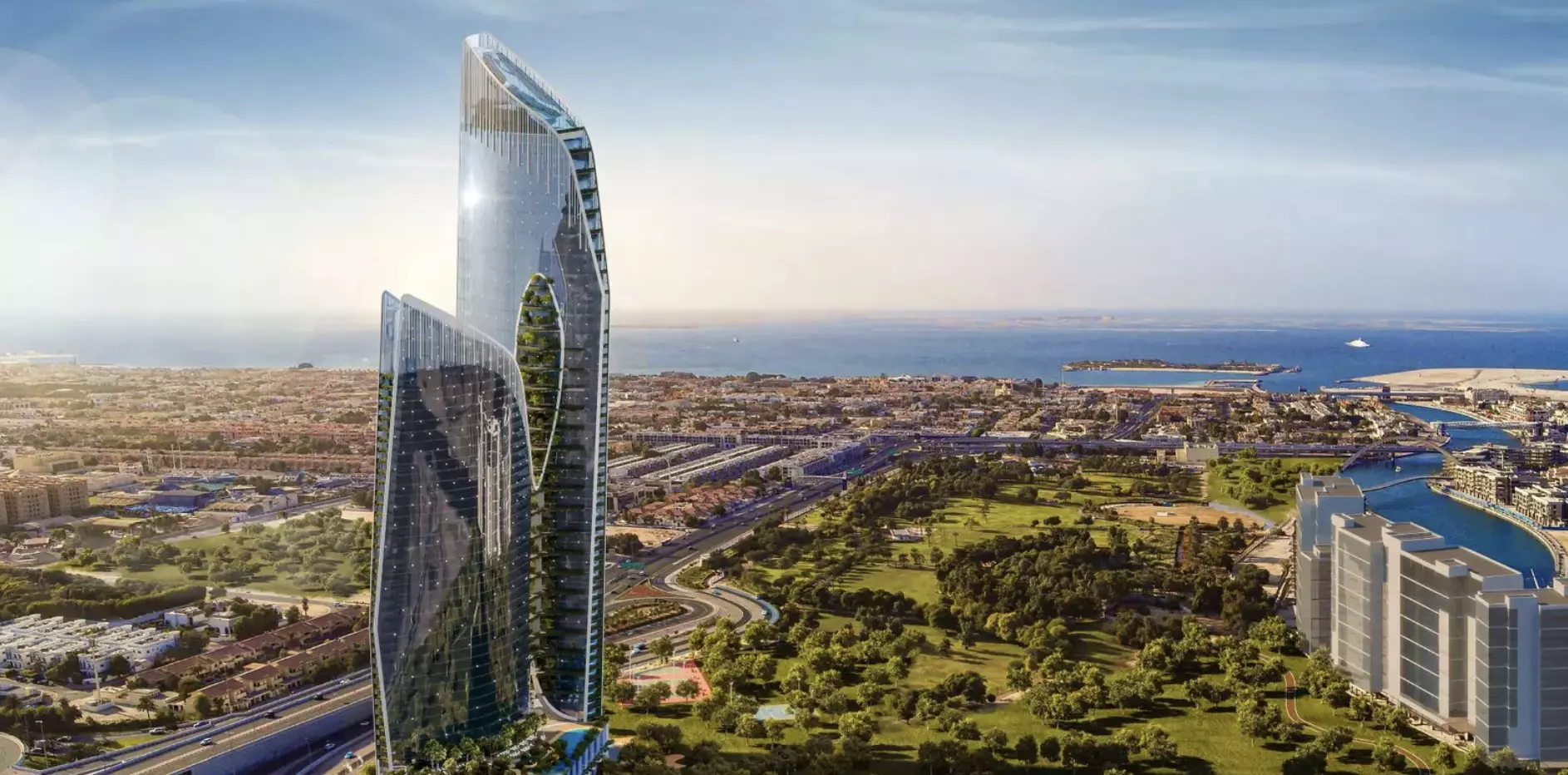 Safa One by DAMAC — 2BR with rooftop tropical island, Al Wasl